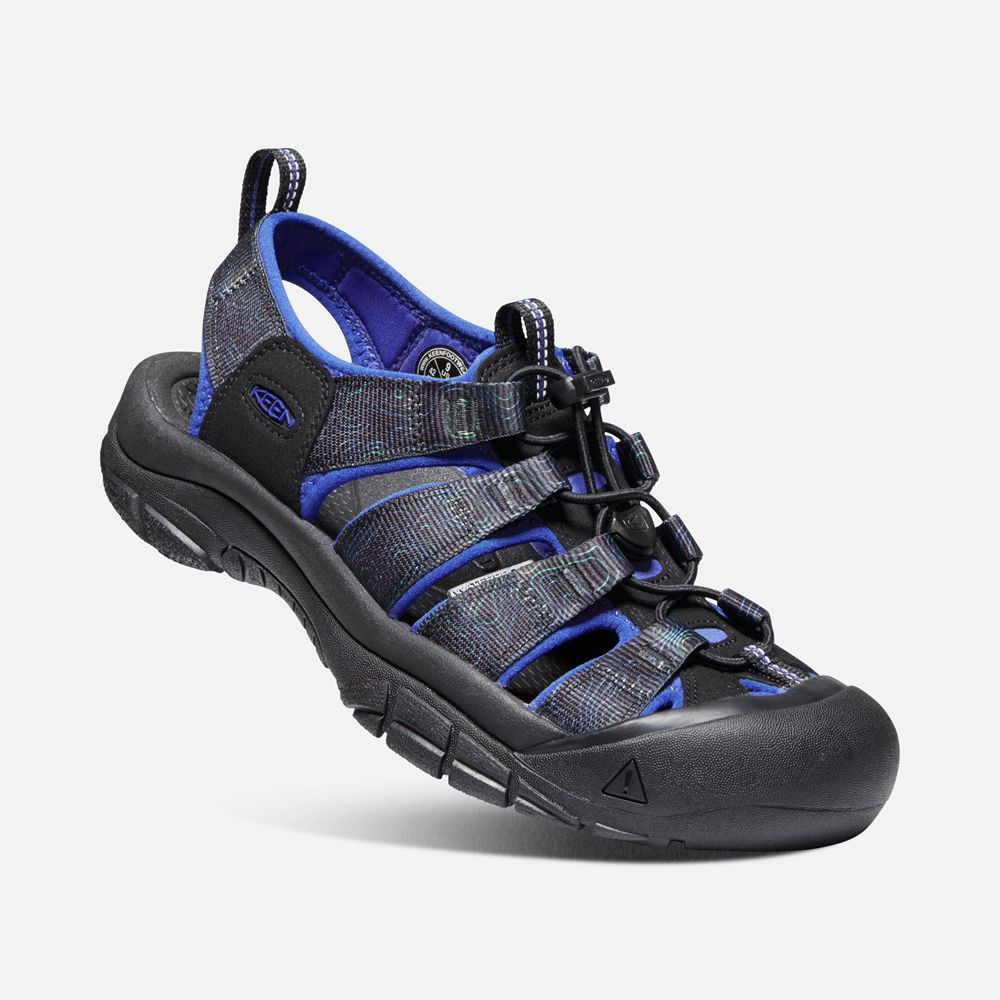 Sandales de Randonnée Keen Homme Noir/Bleu | Newport H2 | YDVFZ-9607